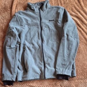 Bench Gray Softshell Zip-Up Jacket